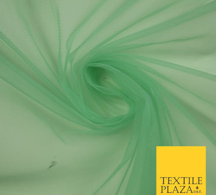 OVER 90 COLOURS - Soft Plain Sheer Tulle Net Fabric Tutu Fairy Veil Bridal 45"