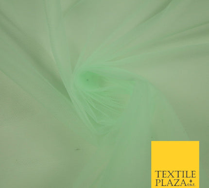 OVER 90 COLOURS - Soft Plain Sheer Tulle Net Fabric Tutu Fairy Veil Bridal 45"