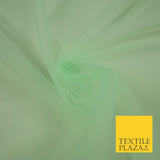 OVER 90 COLOURS - Soft Plain Sheer Tulle Net Fabric Tutu Fairy Veil Bridal 45"