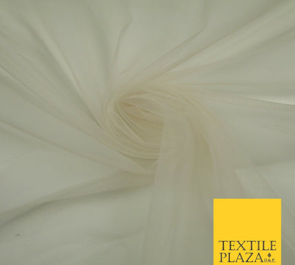 OVER 90 COLOURS - Soft Plain Sheer Tulle Net Fabric Tutu Fairy Veil Bridal 45"