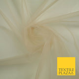 OVER 90 COLOURS - Soft Plain Sheer Tulle Net Fabric Tutu Fairy Veil Bridal 45"