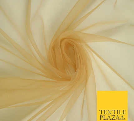 OVER 90 COLOURS - Soft Plain Sheer Tulle Net Fabric Tutu Fairy Veil Bridal 45"