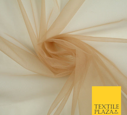 OVER 90 COLOURS - Soft Plain Sheer Tulle Net Fabric Tutu Fairy Veil Bridal 45"