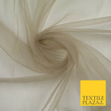 OVER 90 COLOURS - Soft Plain Sheer Tulle Net Fabric Tutu Fairy Veil Bridal 45"