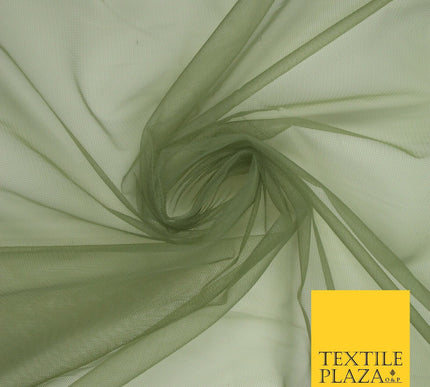 OVER 90 COLOURS - Soft Plain Sheer Tulle Net Fabric Tutu Fairy Veil Bridal 45"
