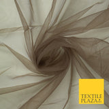 OVER 90 COLOURS - Soft Plain Sheer Tulle Net Fabric Tutu Fairy Veil Bridal 45"