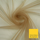 OVER 90 COLOURS - Soft Plain Sheer Tulle Net Fabric Tutu Fairy Veil Bridal 45"