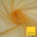 OVER 90 COLOURS - Soft Plain Sheer Tulle Net Fabric Tutu Fairy Veil Bridal 45"