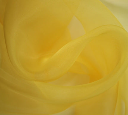 17 COLOURS - Luxury Plain ORGANZA Sheer Fabric Voile Draping Dress Wedding 45"