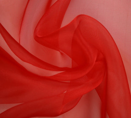 17 COLOURS - Luxury Plain ORGANZA Sheer Fabric Voile Draping Dress Wedding 45"