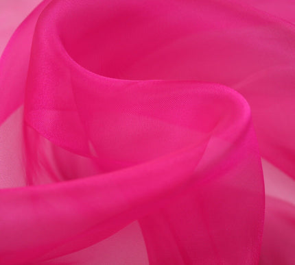 17 COLOURS - Luxury Plain ORGANZA Sheer Fabric Voile Draping Dress Wedding 45"