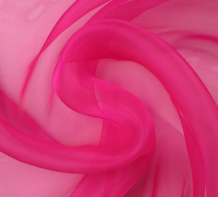 17 COLOURS - Luxury Plain ORGANZA Sheer Fabric Voile Draping Dress Wedding 45"