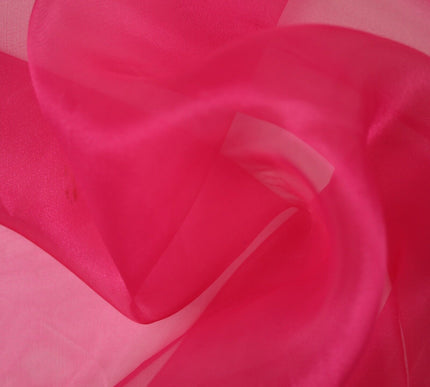 17 COLOURS - Luxury Plain ORGANZA Sheer Fabric Voile Draping Dress Wedding 45"