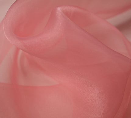 17 COLOURS - Luxury Plain ORGANZA Sheer Fabric Voile Draping Dress Wedding 45"