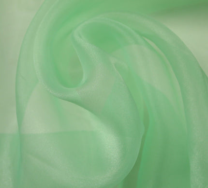 17 COLOURS - Luxury Plain ORGANZA Sheer Fabric Voile Draping Dress Wedding 45"