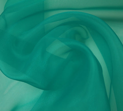 17 COLOURS - Luxury Plain ORGANZA Sheer Fabric Voile Draping Dress Wedding 45"