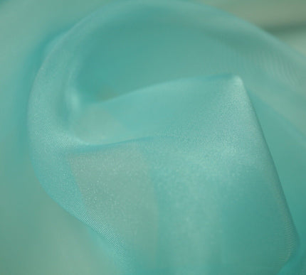 17 COLOURS - Luxury Plain ORGANZA Sheer Fabric Voile Draping Dress Wedding 45"