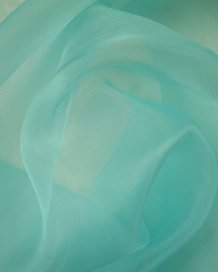 17 COLOURS - Luxury Plain ORGANZA Sheer Fabric Voile Draping Dress Wedding 45"