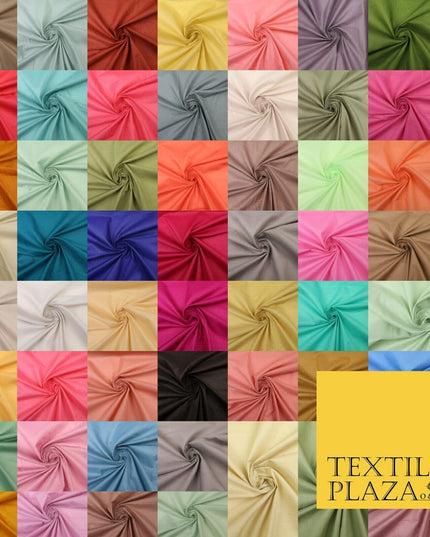 Plain Coloured Budget Polycotton Fabric Dress Craft Costume Lining Poly Cotton