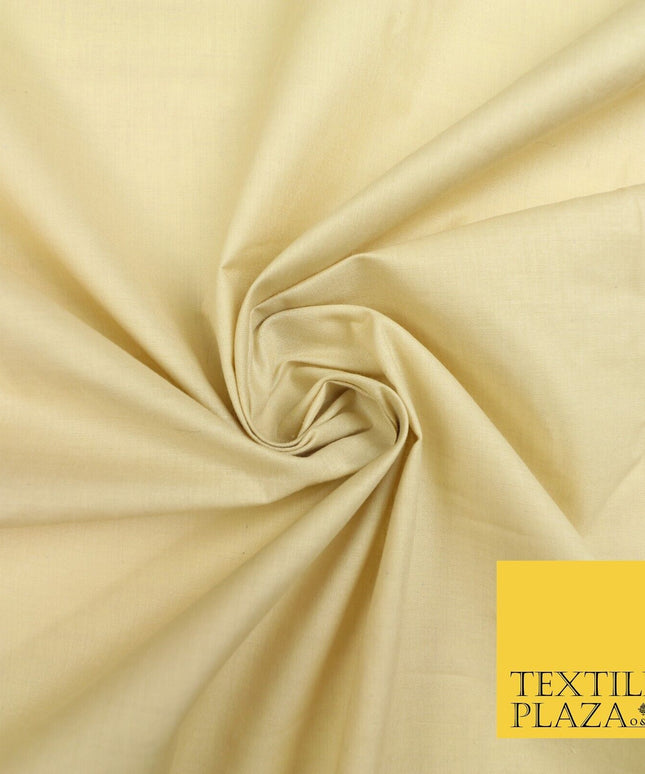 Plain Coloured Budget Polycotton Fabric Dress Craft Costume Lining Poly Cotton