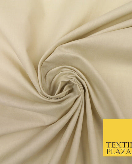 Plain Coloured Budget Polycotton Fabric Dress Craft Costume Lining Poly Cotton