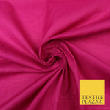 Plain Coloured Budget Polycotton Fabric Dress Craft Costume Lining Poly Cotton