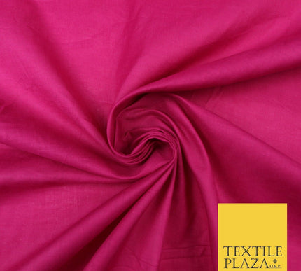 Plain Coloured Budget Polycotton Fabric Dress Craft Costume Lining Poly Cotton