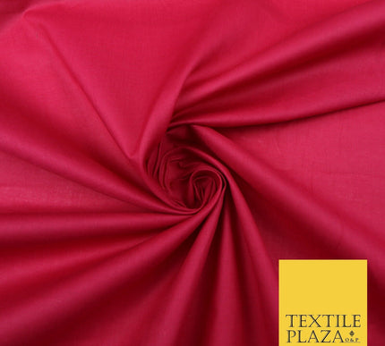 Plain Coloured Budget Polycotton Fabric Dress Craft Costume Lining Poly Cotton