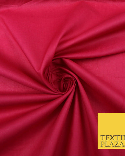 Plain Coloured Budget Polycotton Fabric Dress Craft Costume Lining Poly Cotton