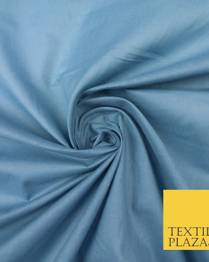 Plain Coloured Budget Polycotton Fabric Dress Craft Costume Lining Poly Cotton