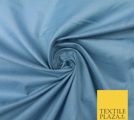 Plain Coloured Budget Polycotton Fabric Dress Craft Costume Lining Poly Cotton