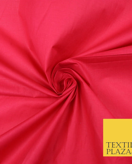 Plain Coloured Budget Polycotton Fabric Dress Craft Costume Lining Poly Cotton