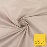 Plain Coloured Budget Polycotton Fabric Dress Craft Costume Lining Poly Cotton