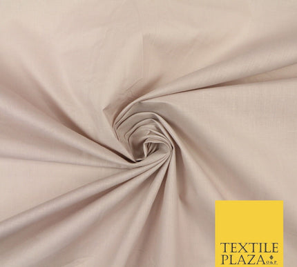 Plain Coloured Budget Polycotton Fabric Dress Craft Costume Lining Poly Cotton