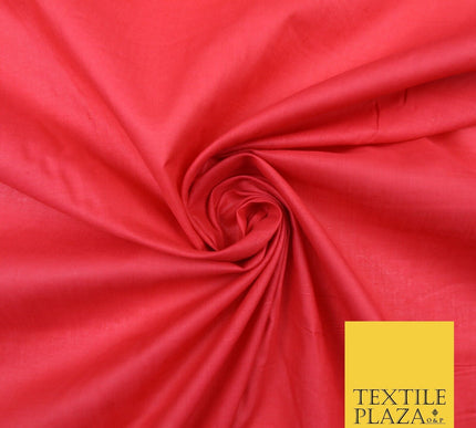 Plain Coloured Budget Polycotton Fabric Dress Craft Costume Lining Poly Cotton