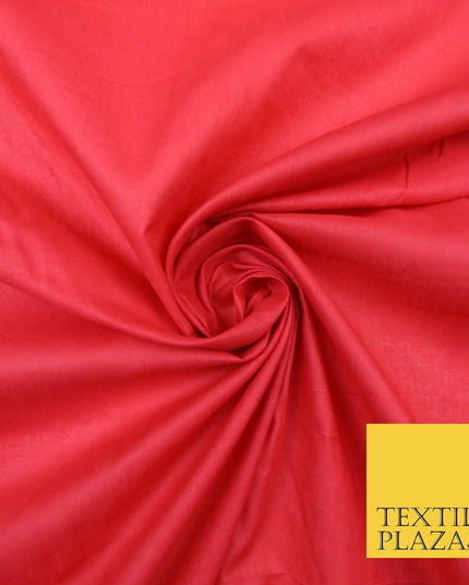 Plain Coloured Budget Polycotton Fabric Dress Craft Costume Lining Poly Cotton