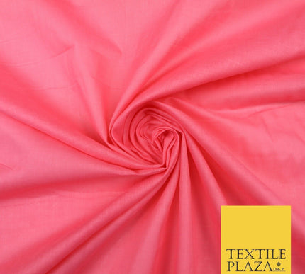 Plain Coloured Budget Polycotton Fabric Dress Craft Costume Lining Poly Cotton