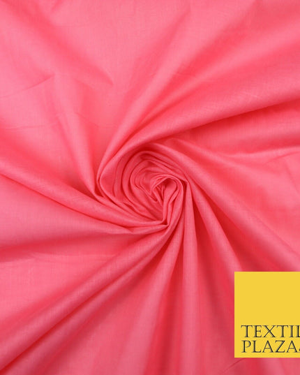 Plain Coloured Budget Polycotton Fabric Dress Craft Costume Lining Poly Cotton