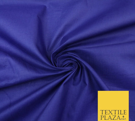 Plain Coloured Budget Polycotton Fabric Dress Craft Costume Lining Poly Cotton