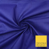 Plain Coloured Budget Polycotton Fabric Dress Craft Costume Lining Poly Cotton