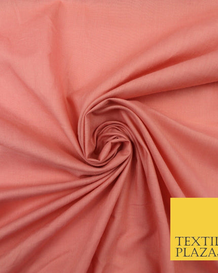 Plain Coloured Budget Polycotton Fabric Dress Craft Costume Lining Poly Cotton