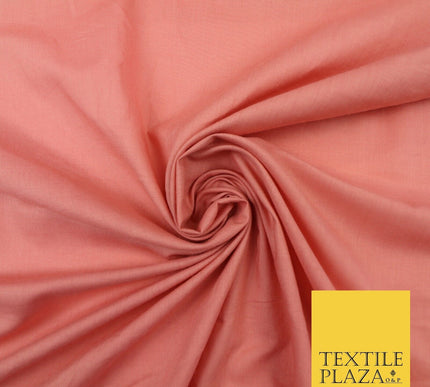 Plain Coloured Budget Polycotton Fabric Dress Craft Costume Lining Poly Cotton