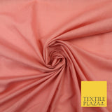 Plain Coloured Budget Polycotton Fabric Dress Craft Costume Lining Poly Cotton
