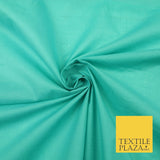 Plain Coloured Budget Polycotton Fabric Dress Craft Costume Lining Poly Cotton