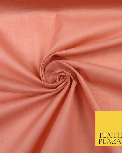 Plain Coloured Budget Polycotton Fabric Dress Craft Costume Lining Poly Cotton