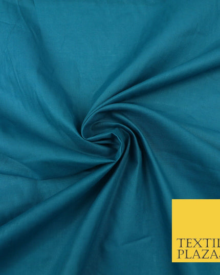 Plain Coloured Budget Polycotton Fabric Dress Craft Costume Lining Poly Cotton