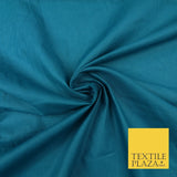 Plain Coloured Budget Polycotton Fabric Dress Craft Costume Lining Poly Cotton