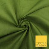 Plain Coloured Budget Polycotton Fabric Dress Craft Costume Lining Poly Cotton