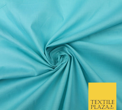 Plain Coloured Budget Polycotton Fabric Dress Craft Costume Lining Poly Cotton