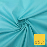 Plain Coloured Budget Polycotton Fabric Dress Craft Costume Lining Poly Cotton